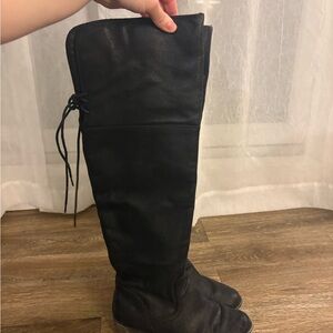 Black Over-the-Knee Women's Boots